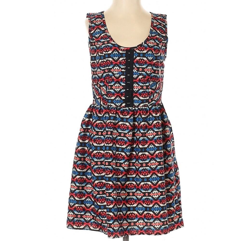 Band of Gypsies sleeveless rainbow pride boho dress XS